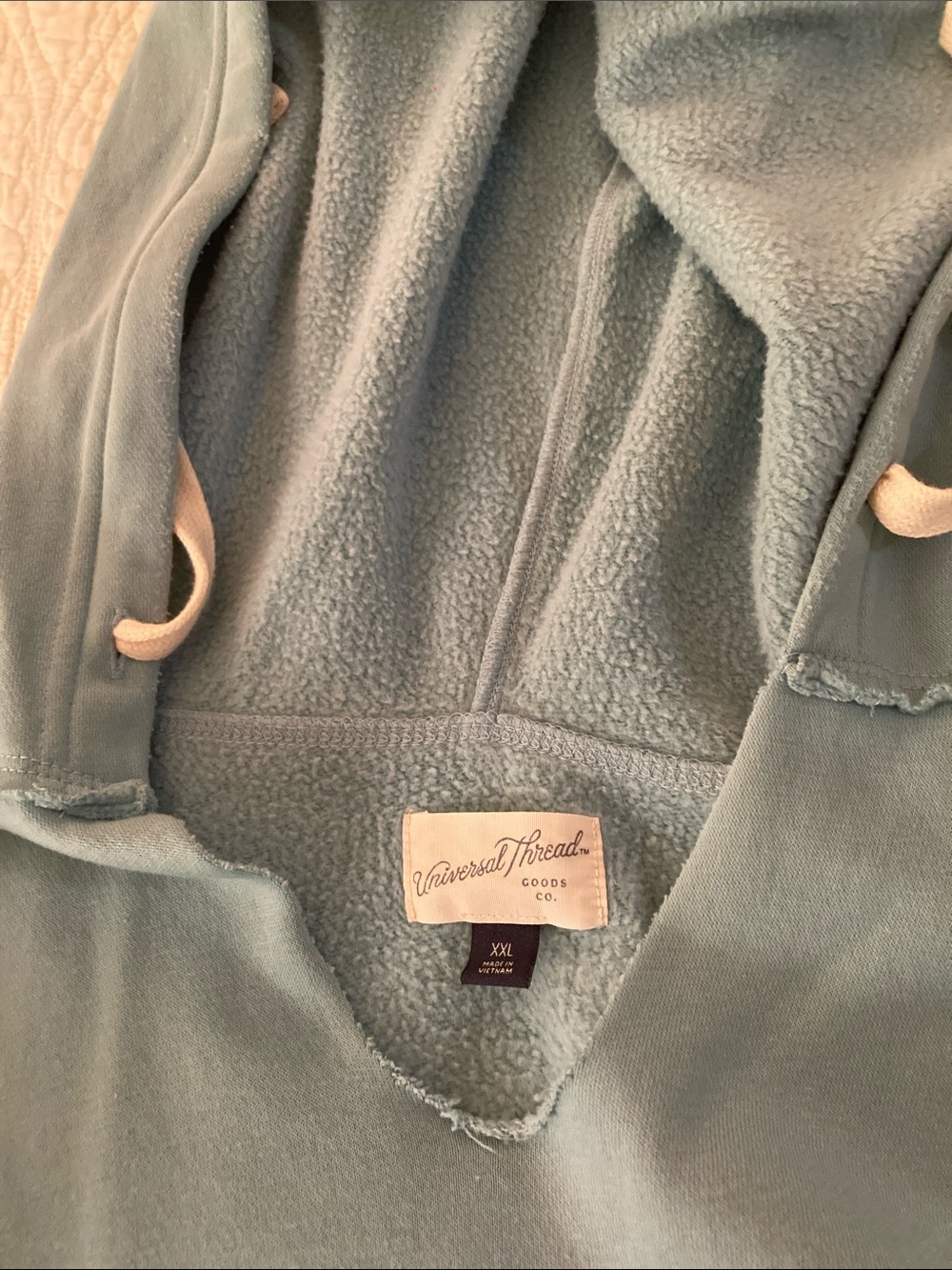 Women’s Hooded Pullover Sweatshirt - Sage Green - Picture 2 of 3